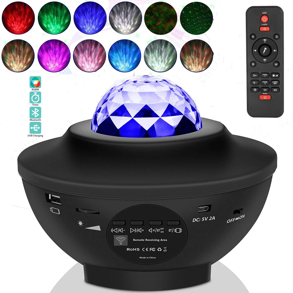 USB-проектор светодиодный с Bluetooth и пультом ДУ | Дом сад