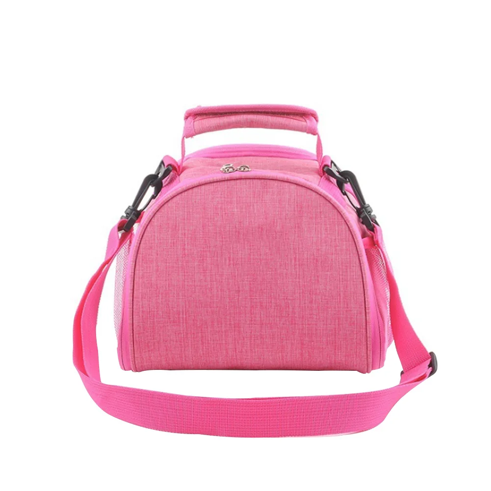 

Thermal Solid Fashion Shoulder Wear Resistant Portable Lunch Bag Oxford Cloth Storage Zipper Carry School Waterproof