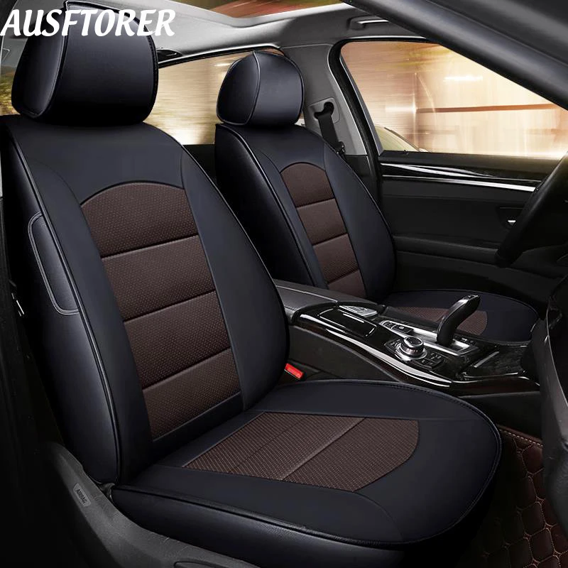 Чехлы AUSFTORER на сиденья из воловьей кожи для Mercedes Benz SLK 200K 200 350 300 250 автомобильные