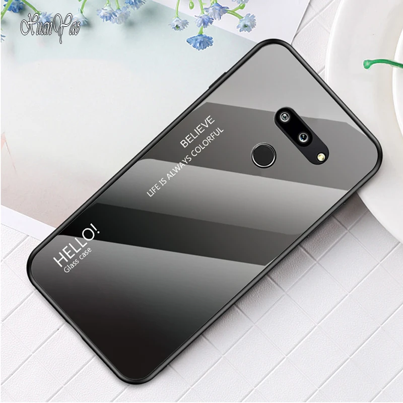 

XUANYAO Phone Cases For LG G5 G6 G7 G8 Thin Q Case Glass Back Cover Coque For LG G8 ThinQ G7 G6 G5 Cover Case Silicone Soft Edge
