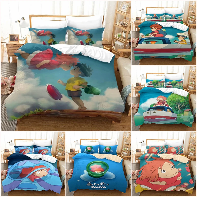 Высококачественный Комплект постельного белья с рисунком аниме понё
