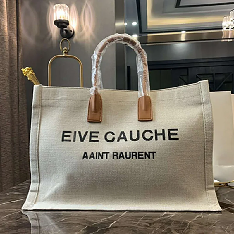 

Large Capacity Square Bag for Women 2021 New Canvas Handbag Fashion All-match Beach Shopping Tote Bag Famous Brand Designer gg