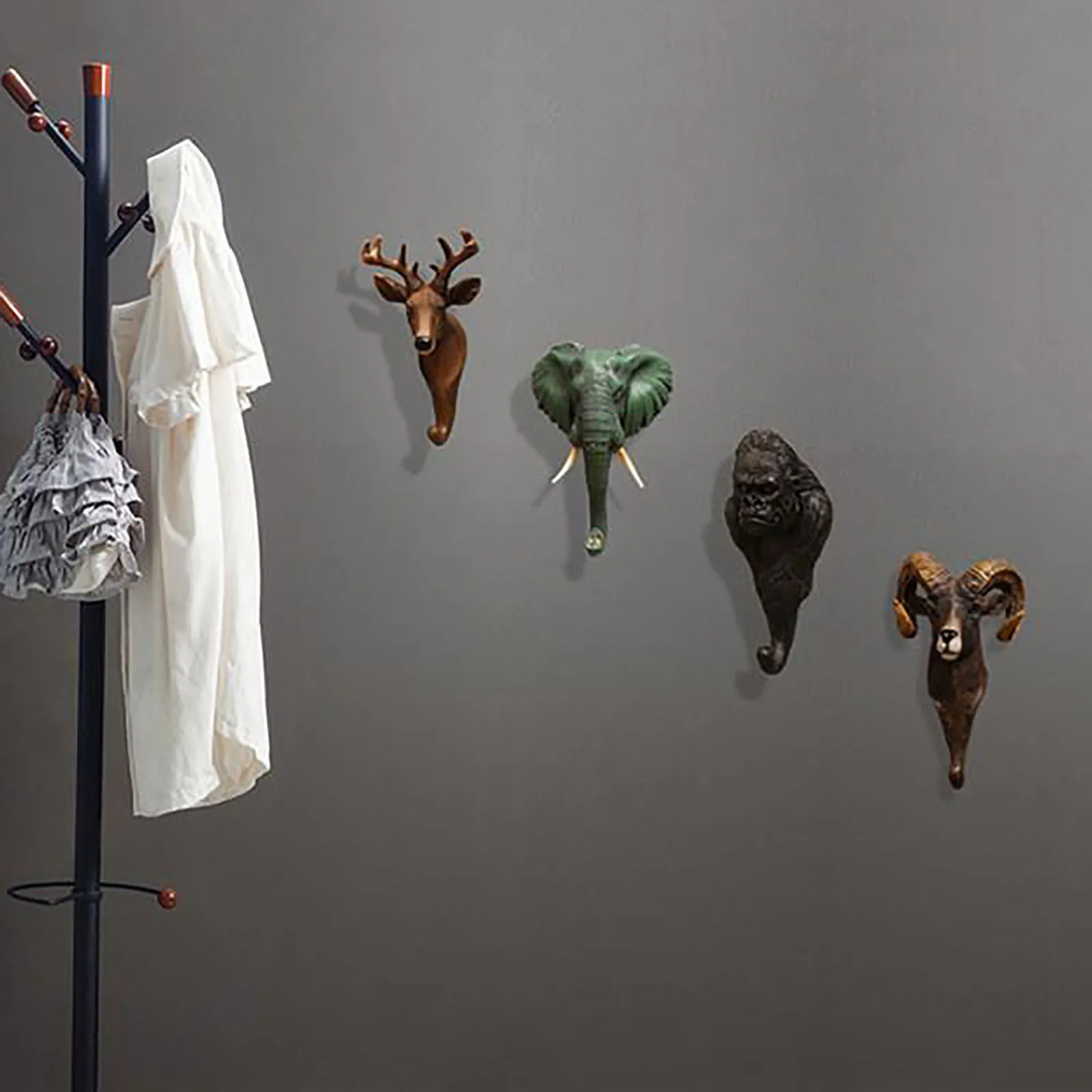 Винтажные декоративные крючки в форме зебры вешалка для одежды пальто полотенец