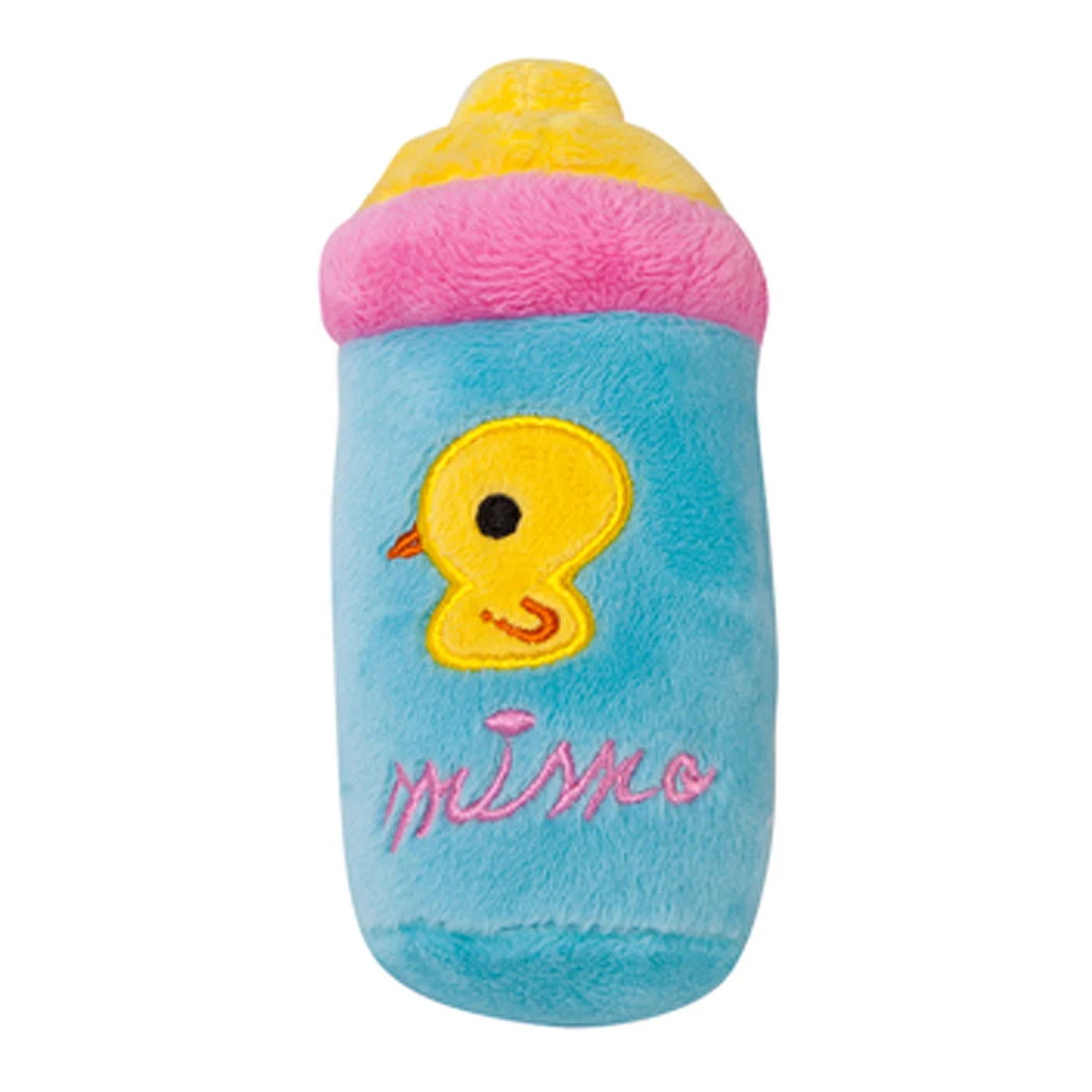 

Dog Toy Interactive Funny Cartoon Dog Squeaky Plush Milk Bottle Shaped Pet Dog Puppy Cat Bite Chew Toy Kitten Pet Training Toys