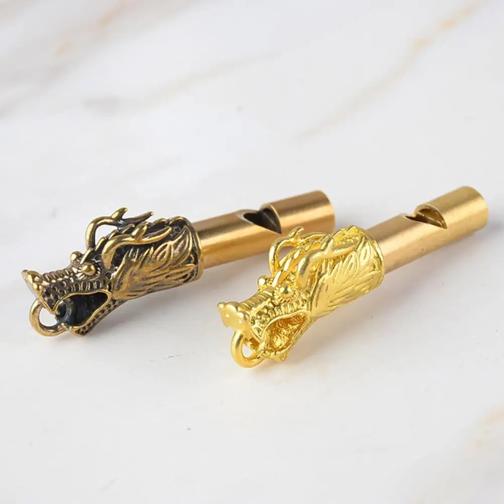 Латунный Мини свисток премиум аварийный винтажный брелок кулон для наружного