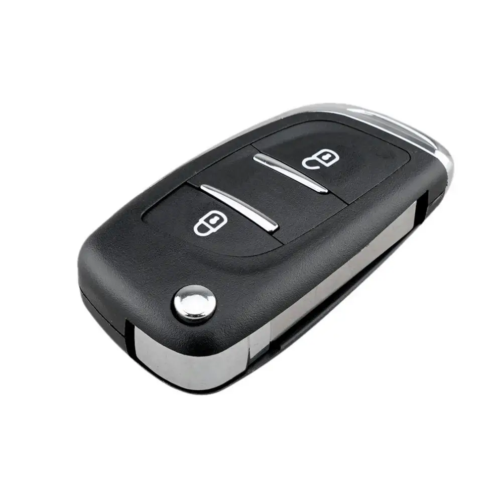 2 кнопки Автомобильный Брелок чехол Флип складной с дистанционным управлением