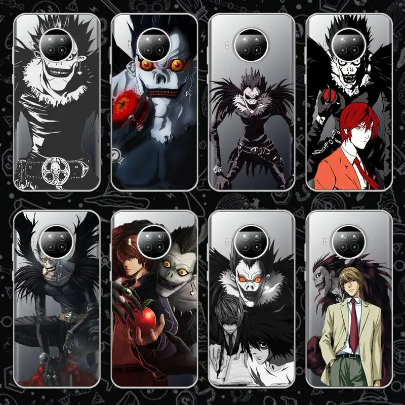 

death note Phone Case Transparent for Xiaomi mi Redmi note 10 t 8 9 pro lite 11 Samsung S 8 9 10 20