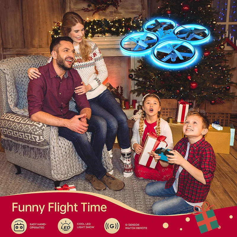 Мини-дрон SNAPTAIN SP300, управляемый руками, с длительным временем полета, легкая игрушка для детей, подарок на Рождество.
