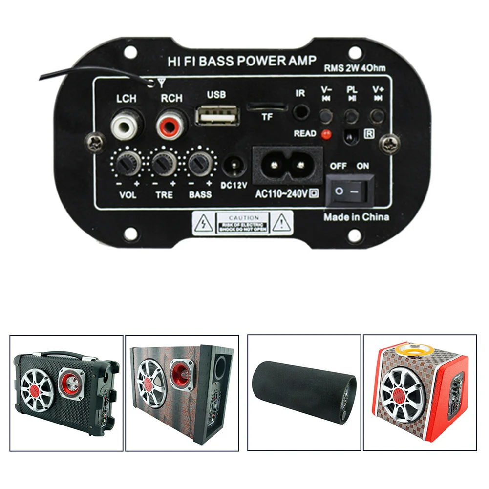 Аудио Bluetooth мини 2 Din бас Hi Fi автомобильный Радио Усилитель мощности Авто пульт