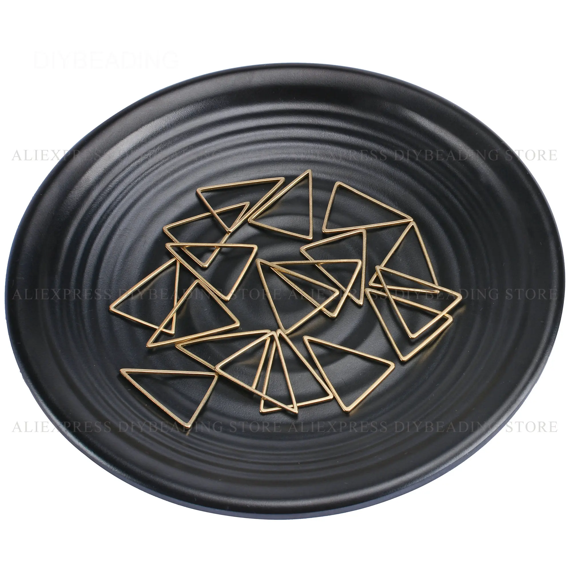 20 1000 шт медные треугольные геометрические очаровательные ушные провода в