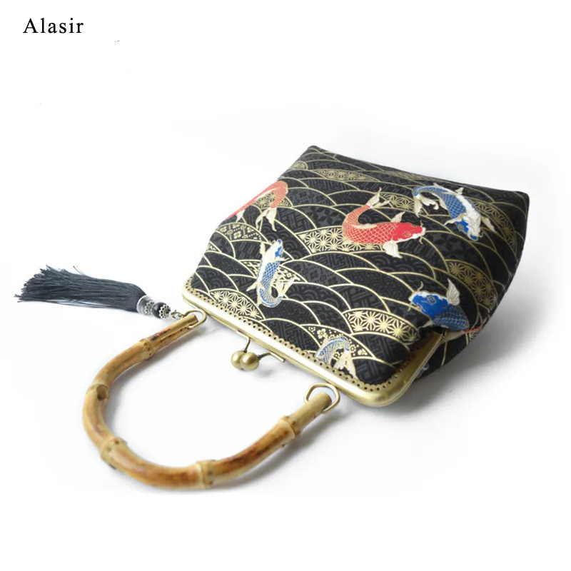 Оригинальная женская сумка ручной работы Alasir Сумка с бамбуковой ручкой и