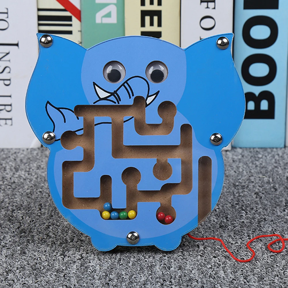 

Mini Fish Duck Animal Shape Magnetic Roll-on Labyrinth Children Puzzle Toy kids gift birthday Children Educational Toy