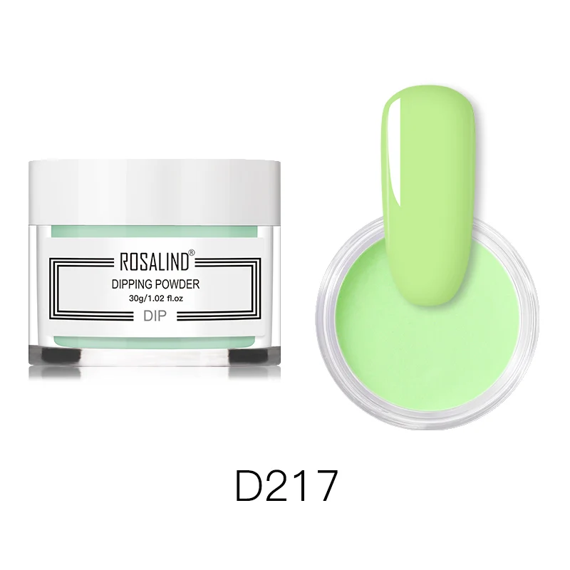 RND217 ROSALIND 30 г блестящая голографическая пудра для ногтей 24 цвета дизайн ногтей все для маникюра натуральный сухой без лампы - Цвет: RND217