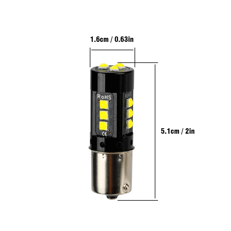 1156 OKEEN 1 шт. H4 H7 светодиодный лампы для передних фар 15SMD 3030 Противотуманные фары Дневные Фары свет супер яркий светодиодный авто лампы H11 9005 9006 H8 H9 12В противотуманная фара - Цвет: 1156