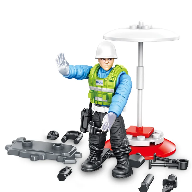 Экшн-фигурки городского транспорта полиции мотоциклистов военно-командного