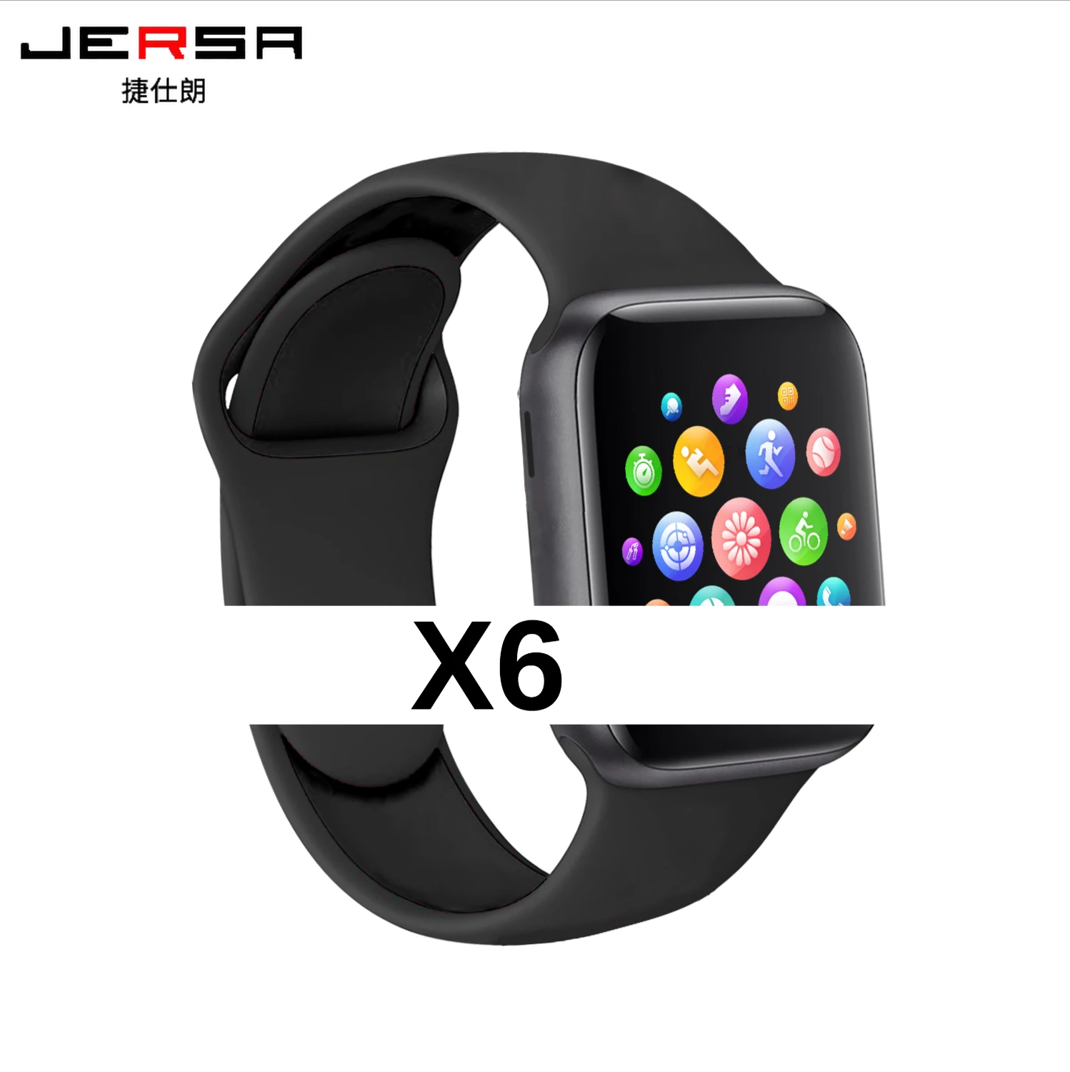 

X6 full touch screen smartwatch Bluetooth call life waterproof heart rate blood pressure monitoring for Android Apple Passometer