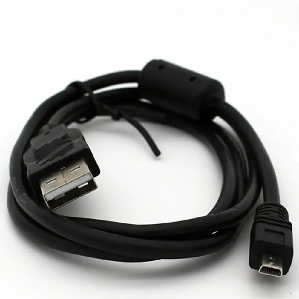 USB кабель для передачи данных и камеры черный 4 9 футов 59 дюймов 1 5 м 8 Pin UC E6 Olympus