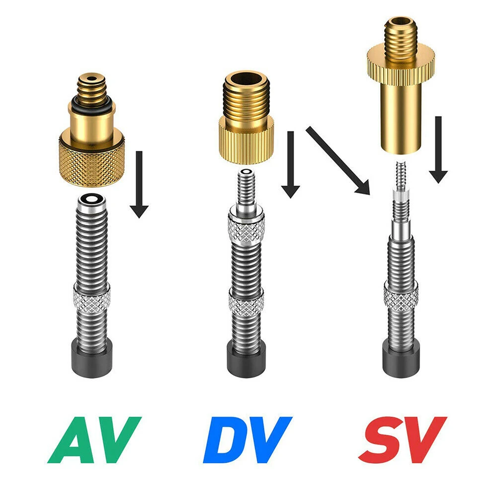 15 шт. велосипедные переходники для клапанов велосипедный насос Presta клапан