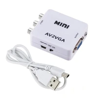 mini hd av2vga video converter convertor with 3 5mm audio av vga converter conversor for pc to tv hd computer to tv