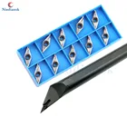 10 шт. VCGT1604 внутреннее отверстие карбидные вставки + 1 шт. S20R-SVXCR16 S25S-SVXCR16 внутренные поворачивые держатели инструментов SVXCL токарный станок с ЧПУ набор инструментов