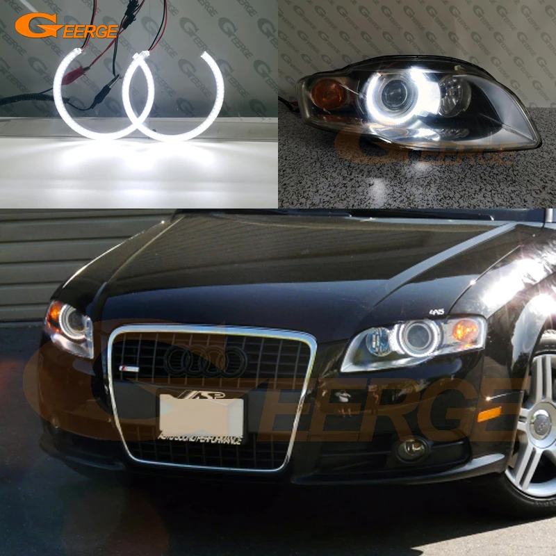 Для Audi A4 S4 RS4 B7 2004 2005 2006 2007 2008 2009 ультра яркий SMD светодиодный комплект колец