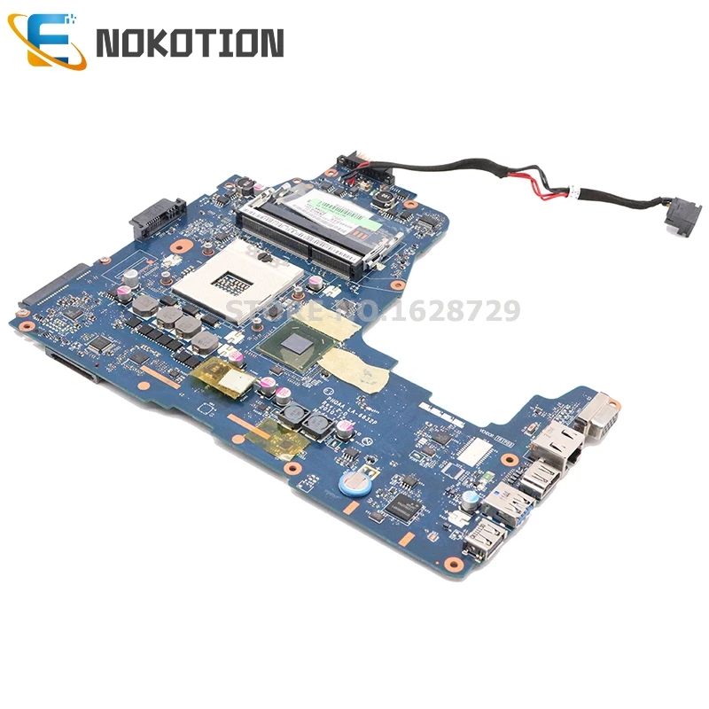 NOKOTION PHQAA LA-6832P K000125610 основная плата для Toshiba Satellite A660 A665 PC материнская плата HM65 DDR3 полный тест