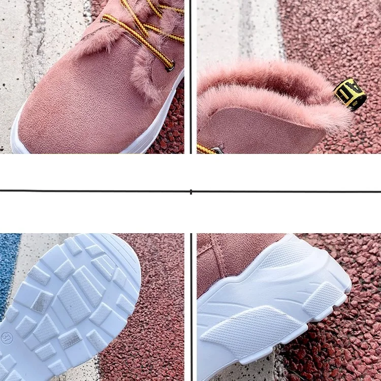 Aleafalling/Женская обувь зимние теплые ботинки на шнуровке для девочек уличные
