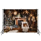 Винтажный семейный Рождественский фон для фотосъемки фоны Рождественская фотография фон для фотостудии реквизит с новым годом XT-6872