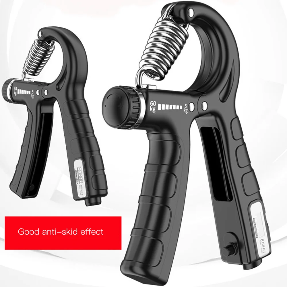 

Grip Strength Trainer R-type Adjustable Finger Holding Training Tool with Counter Display Exercise Equipment