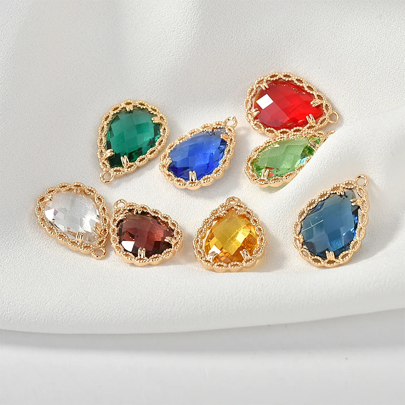 Минимальный заказ 20 шт./лот цвет стеклянный сердечник кружева в форме капли воды