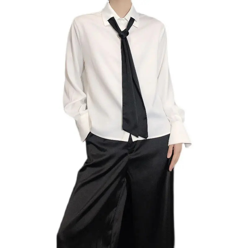 

XITAO White Blouse Fashion New Women Full Sleeve Goddess Fan Casual Style Loose 2021 Summer Single Breast Casual Shirt LDD1519
