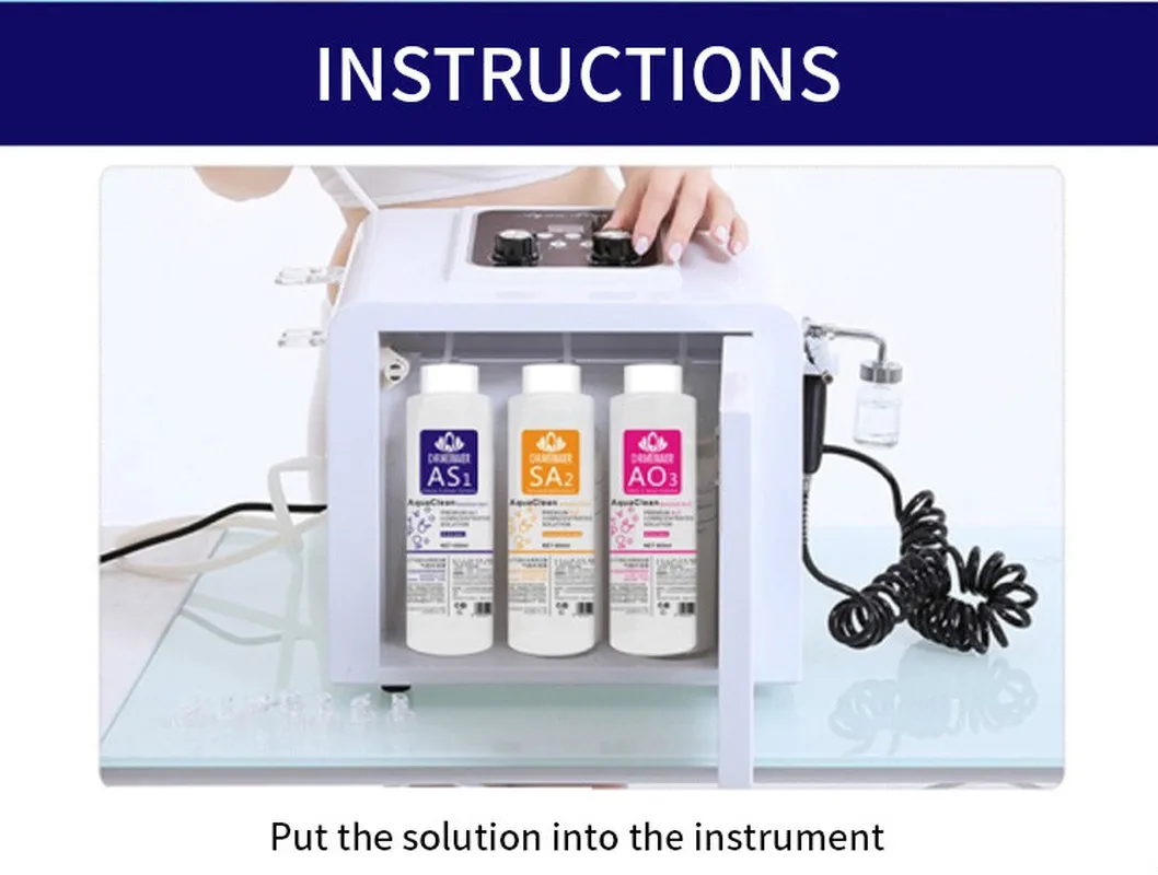 Factory Price Aqua Peeling Solution 3 Bottles Dermabell 3*400Ml Per Bottle Facial Serum Hydra For Normal Skin Fast |