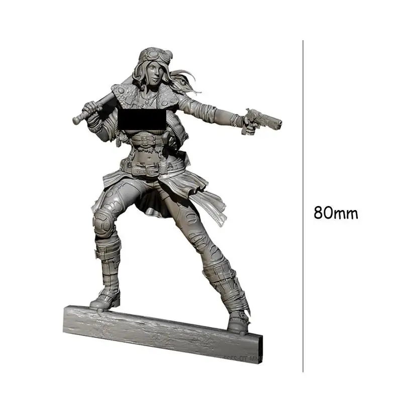 

80mm Resin Figure Unpainted Model Kit Figure Collect Adventurer's Unassambled Diary TD-2323 Unpainted Q7K1