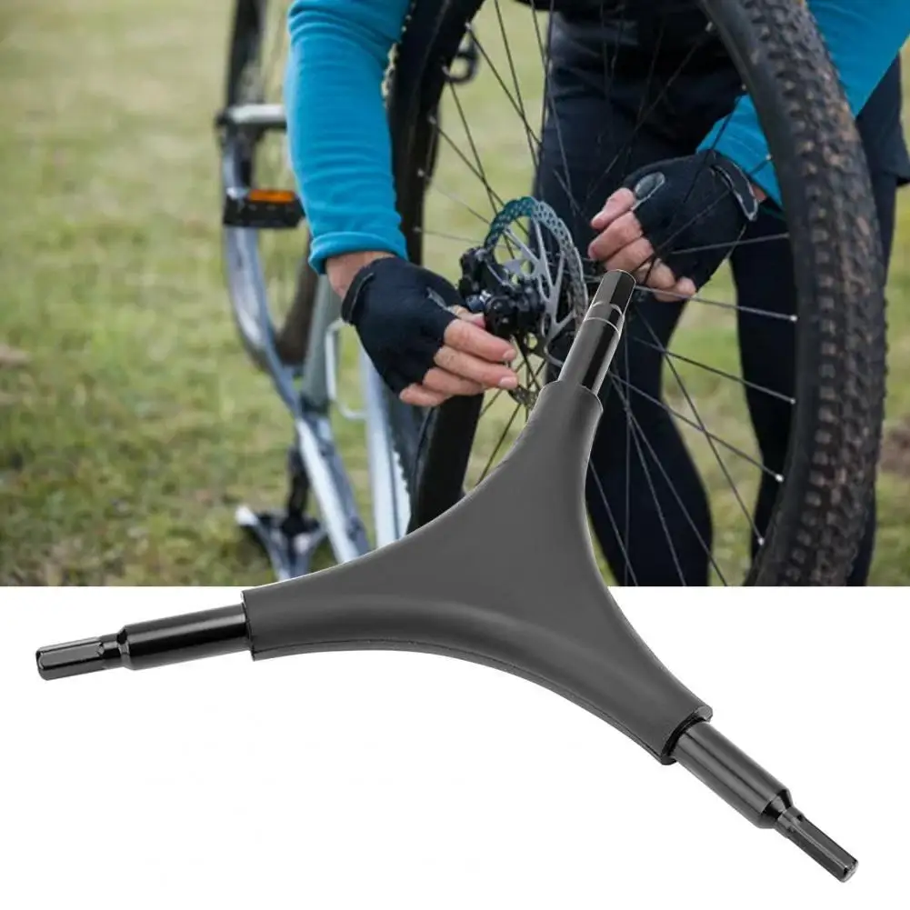 

Steel Trigeminal Wrench Y Shape Wearproof High Strength Three-Way Wrench for Mountain Bike