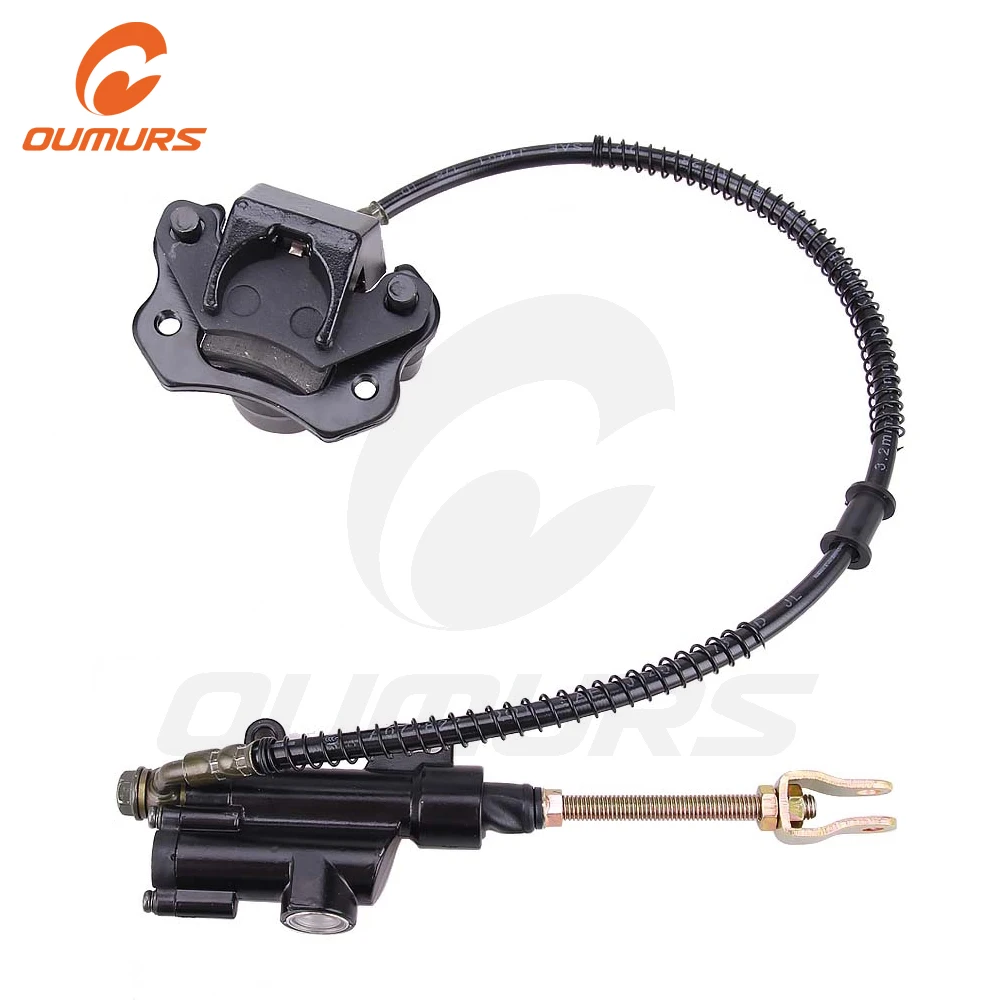 

OUMURS Мотоцикл ATV Задний дисковый тормозной суппорт, главный цилиндр в сборе 150 200 250cc китайский Quad Taotao Baja Dirt Bike Go Kart