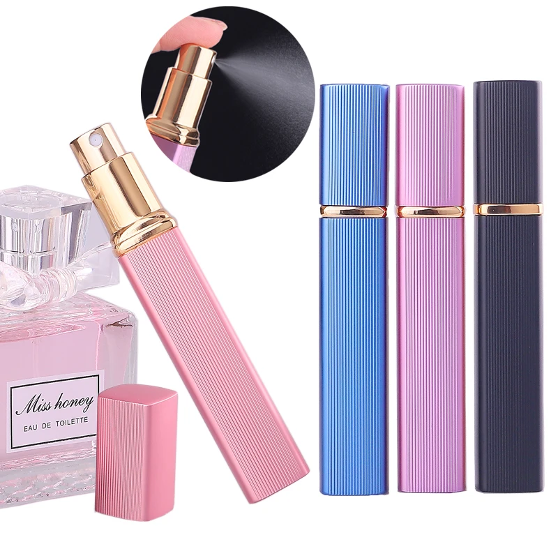 

12ml Perfume Toner Refillable Bottles Glass Alumina Spray Empty Travel Bottle Scent Filler Case Cosmetic Container Atomizer Easy