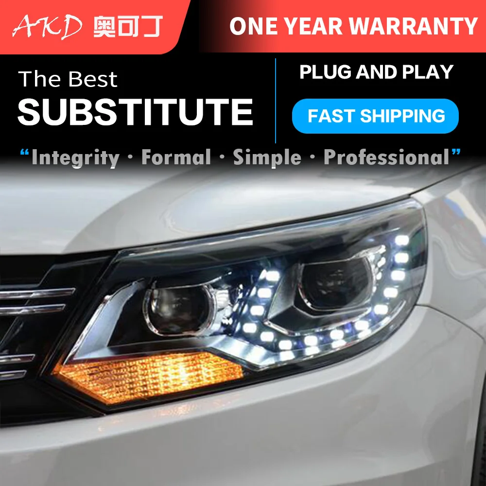 Из 2 предметов Автомобильные фары автомобильной Запчасти для Tiguan 2013 2014 2016 головка