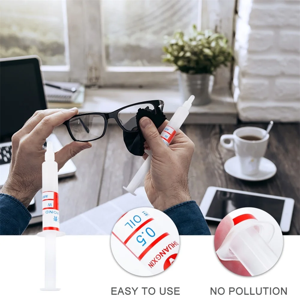 

10Pcs Lapping Diamond Abrasive Paste Needle Tube Polishing Paste W0.5 10000 Grit