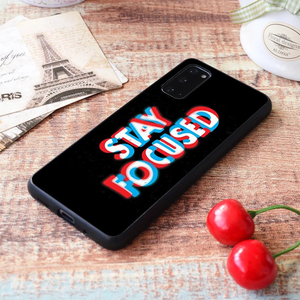 

For Samsung Galaxy Stay Focused Soft TPU border Samsung Galaxy Case