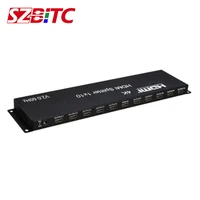 szbitc 4k 1x10 hdmi splitter hdmi2 0 distributer 1 in 10 out video converter multi screen display edid button rs232 pc dvd to tv