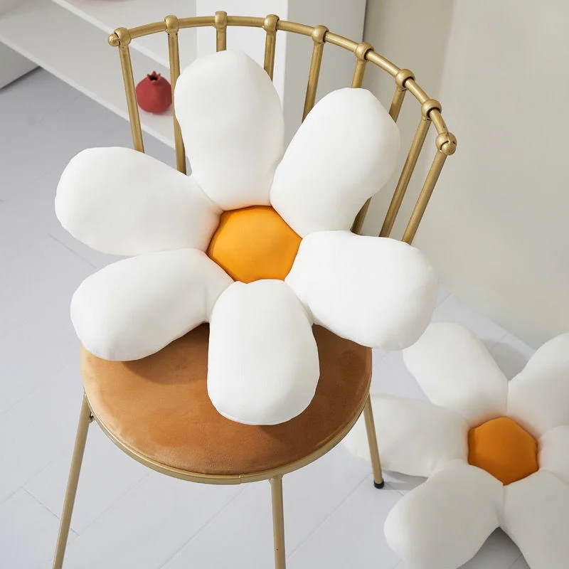 Мягкая подушка в виде цветка с шестью лепестками для девичьей комнаты|Подушки на