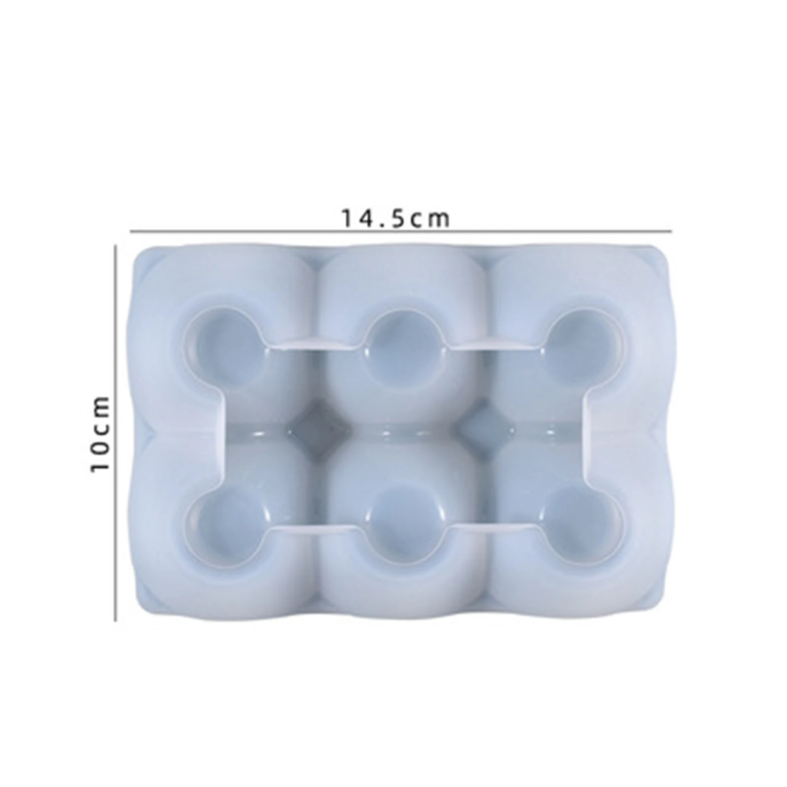 

1 Piece White Silicone Resin Epoxy Mold Making Egg Grid Storage Ornaments Home Decoration DIY Crafts Accessories 14.5cm x 10cm