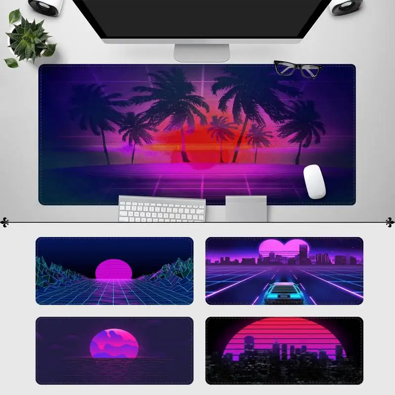 

Promotion Vaporwave Gaming Mouse Pad Gamer Keyboard Maus Pad Desk Mouse Mat Game Accessories For Overwatch