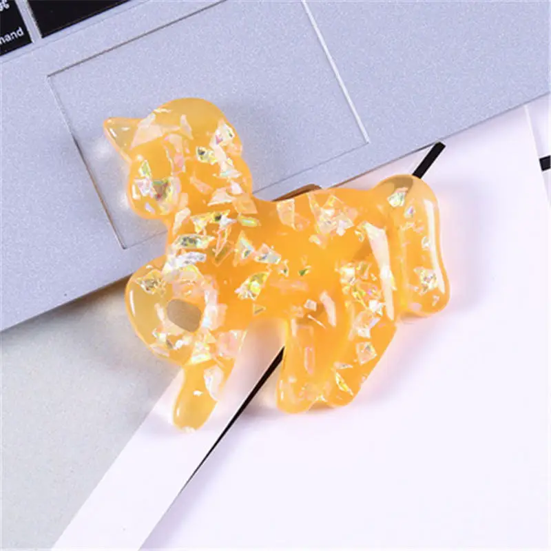 Милый мультяшный Единорог наполнитель для прозрачной/пушистой грязевой коробки