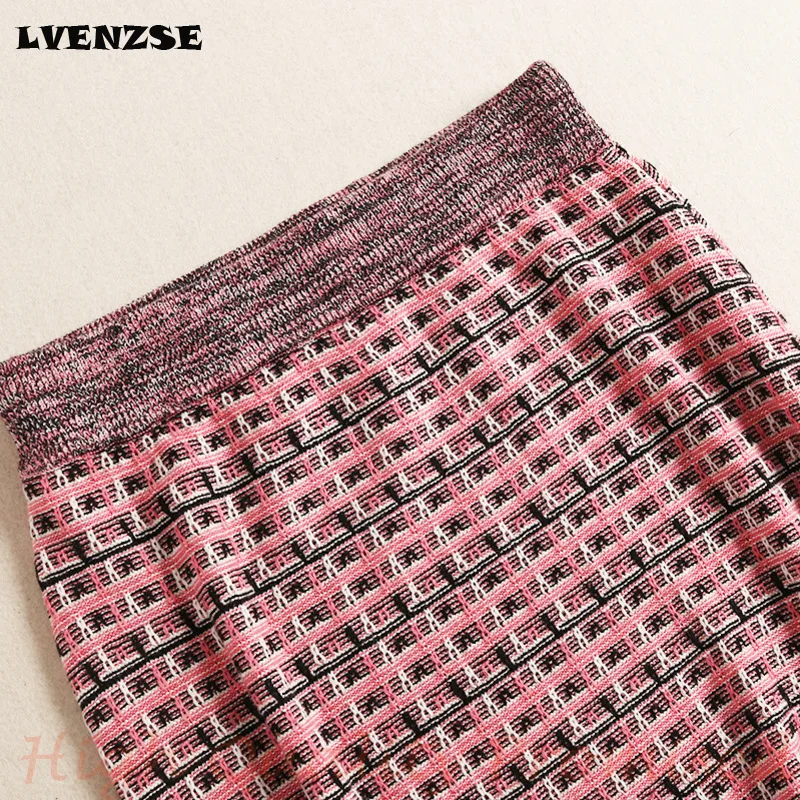 LVENZSE дизайнерская женская одежда осень-зима 2019 комплект из двух предметов