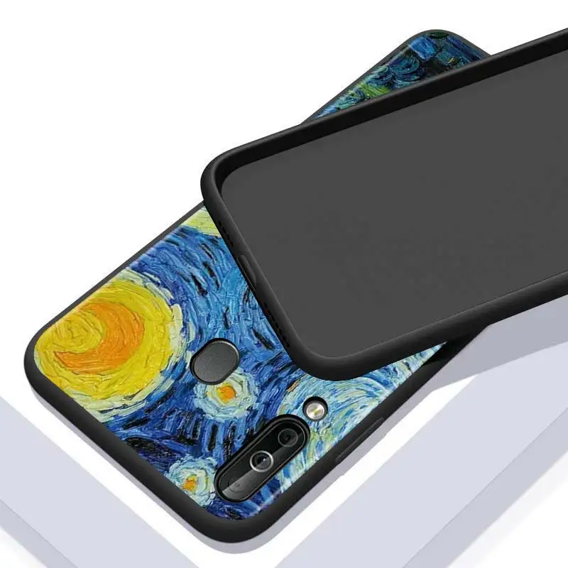 

Van Gogh Oil Art for Huawei P10 P20 Pro P30 P40 Y5 Y6 Y7 Y9 2019 Nova 7i 5T 5i 5 4e 4 3i 3e 3 Bright Black Phone Case