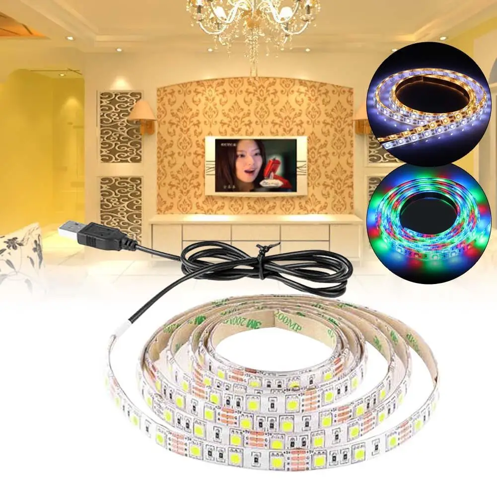 

SMD 3528 Waterproof LED Strip Flexible LED Strip Light USB Light TV Background Lighting Kit Home Background Decoration