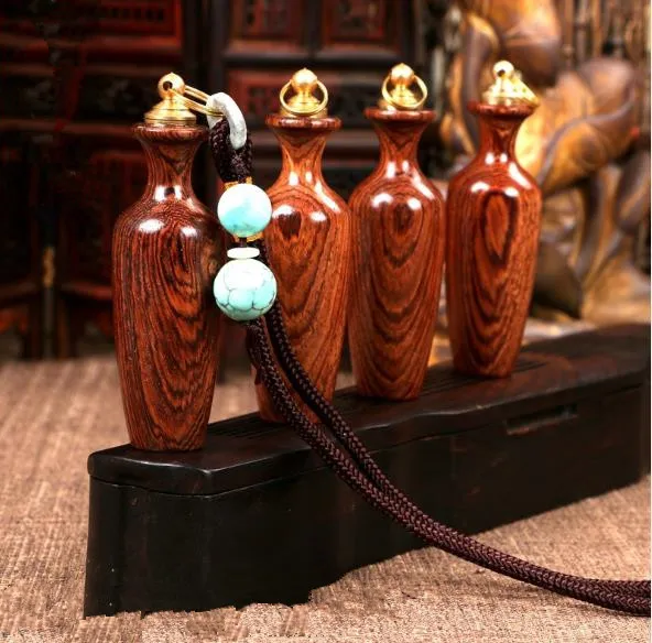 Табак бутылка ваза из розового дерева Этническая ручка портативная
