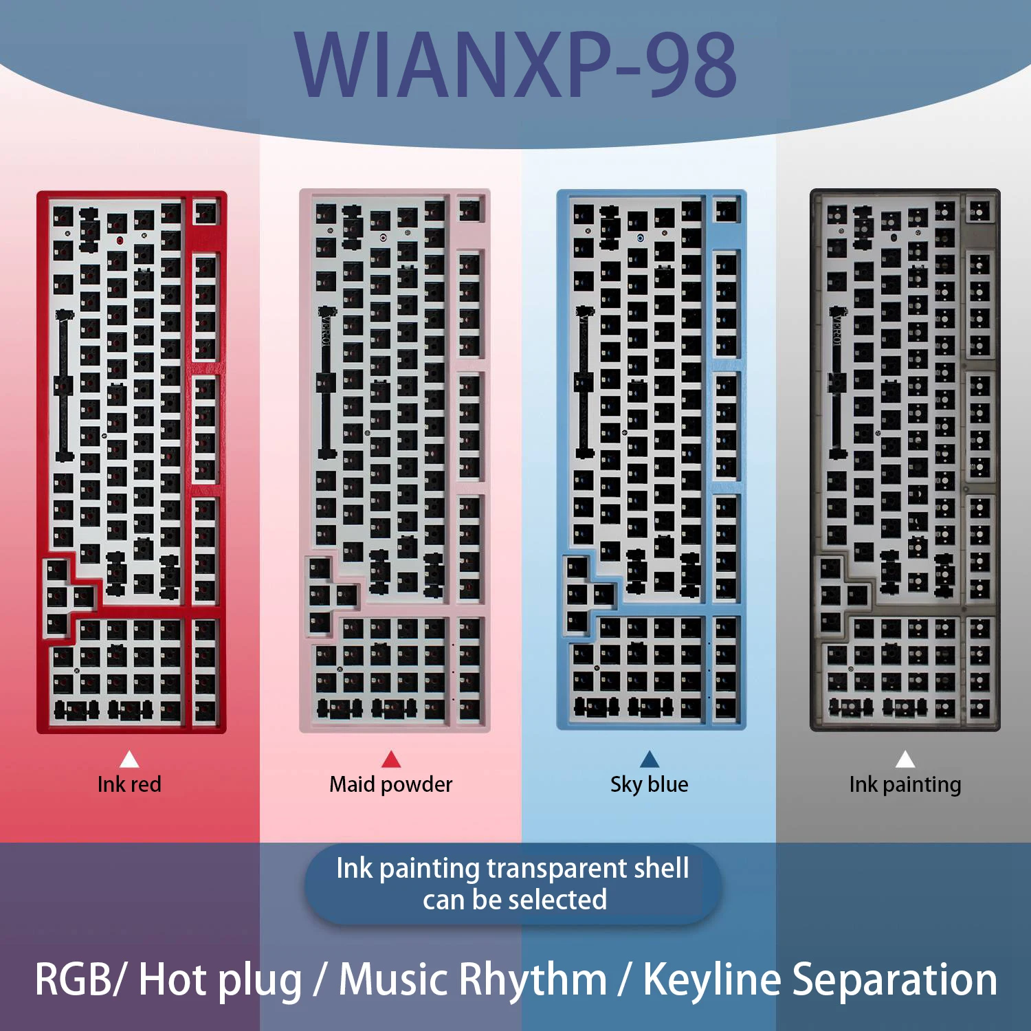 Стандартный Базовый комплект для самостоятельной сборки клавиатура Hotswap DIY RGB