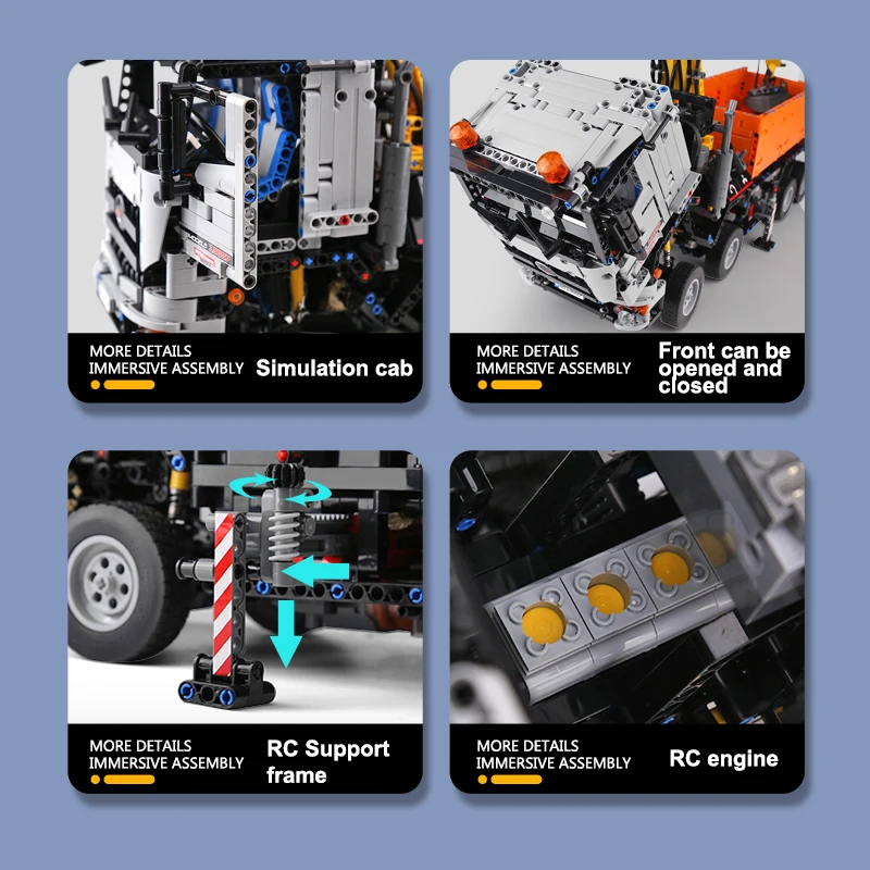

MOULD KING MOC High-Tech Remote control Truck App Motorized Car model Building Blocks Assemble Bricks Kids Toys Birthday Gifts